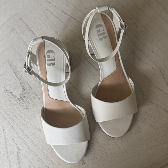 New GB Block-Party Leather Ankle Strap Block Heel Family Matching Dress Sandals - Picture 8 of 11